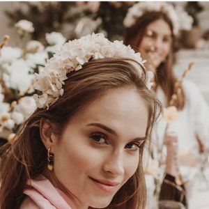 SOPHIE AND LUNA IVORY CLASSIC FLOWER CROWN HEADBAND